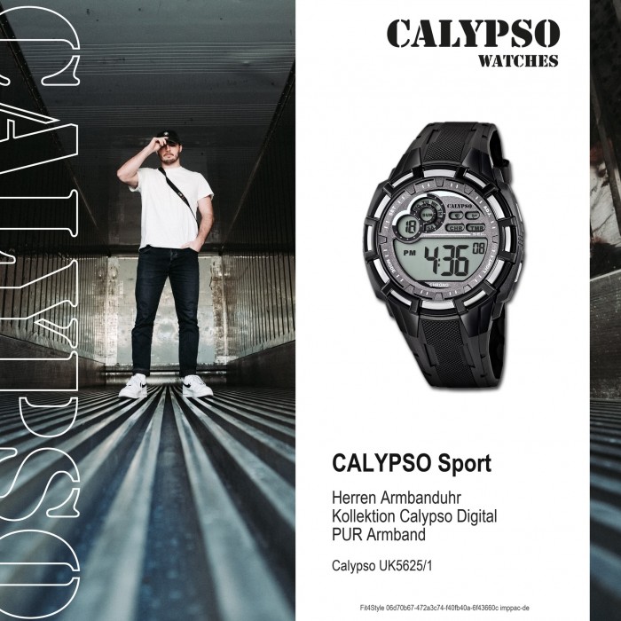 Calypso Herren-Armbanduhr Multifunktion digital Quarz PU UK5625/1