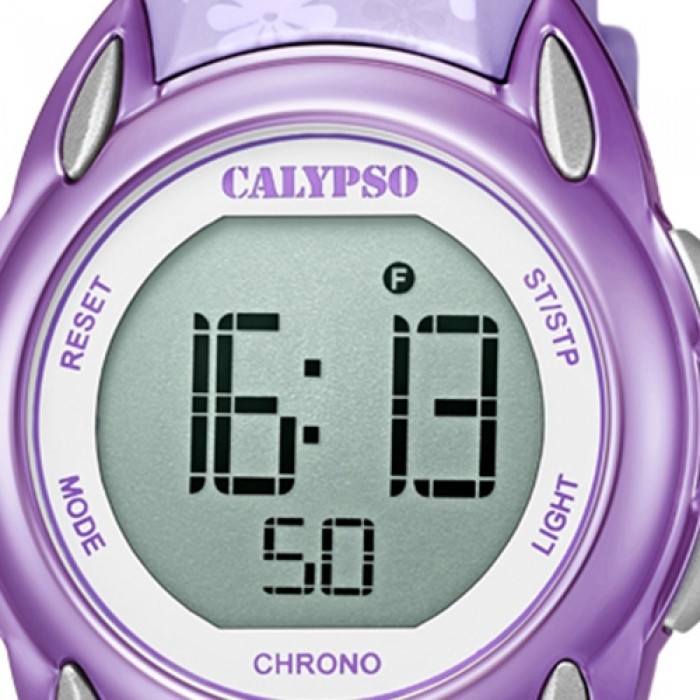 Calypso Kinder Armbanduhr Digital Crush K5735/6 Quarz-Uhr PU lila UK5735/6