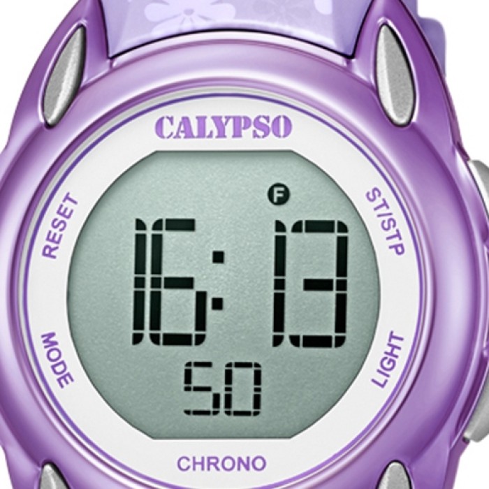 Calypso Kinder Armbanduhr Digital Crush K5735/6 Quarz-Uhr PU lila UK5735/6