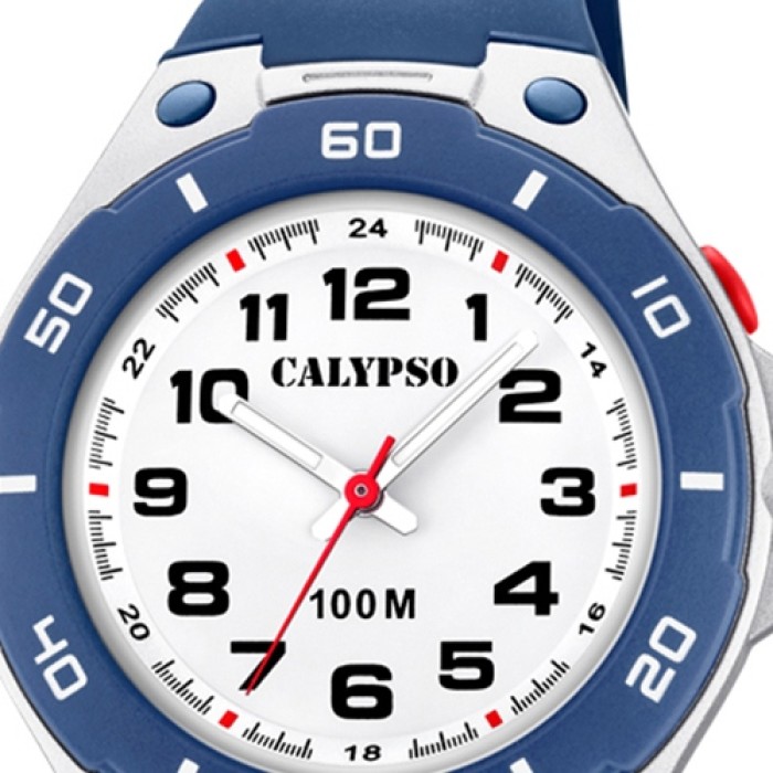 Calypso Kinder Armbanduhr Sweet Time K5758/2 Quarz-Uhr PU blau UK5758/2