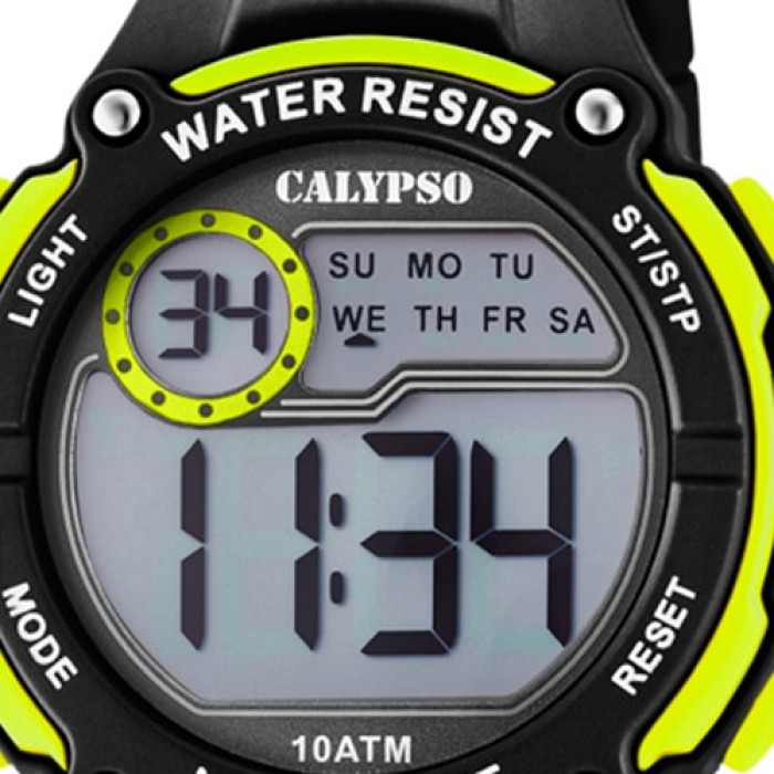 Calypso Kinder Armbanduhr Digital Crush K5738/5 Quarz-Uhr PU grün UK5738/5