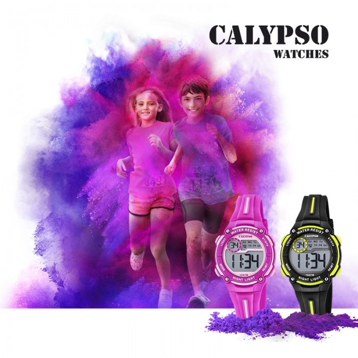 Calypso Kinder Armbanduhr Digital Crush K5738/5 Quarz-Uhr PU grün UK5738/5