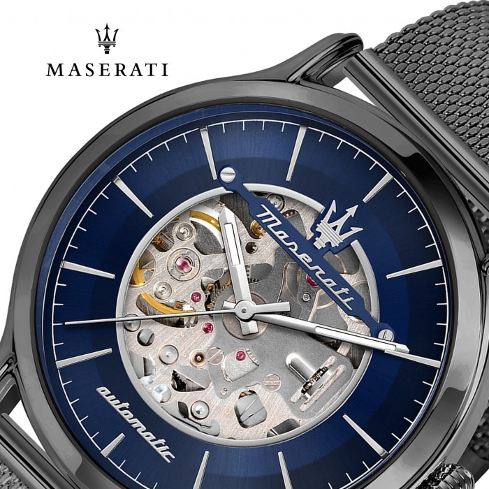 Maserati Herren Armband Epoca Automatik Edelstahl grau UMAR8823118012