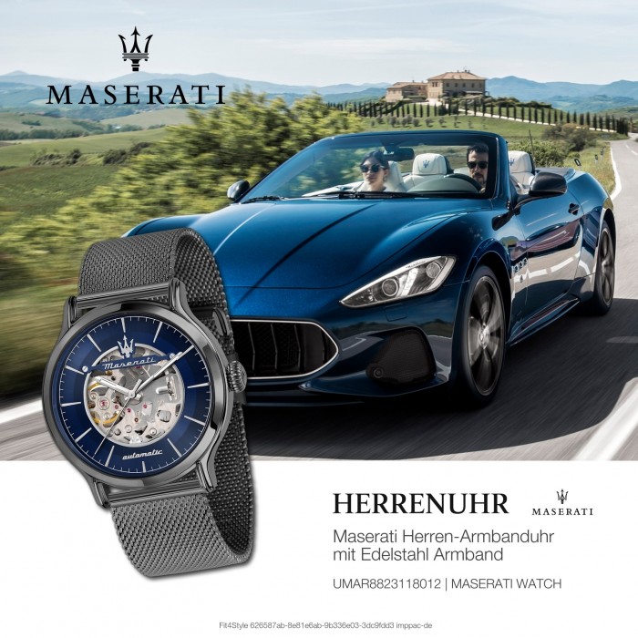 Maserati grau Herren Epoca Armband Automatik UMAR8823118012 Edelstahl