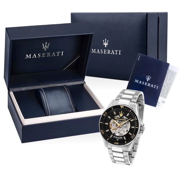 Maserati Herrenuhr Sfida Automatik Edelstahl silber UMAR8823140008