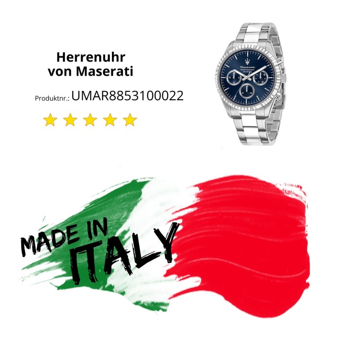 Maserati Herrenuhr COMPETIZIONE Multifunktion Edelstahl UMAR8853100022