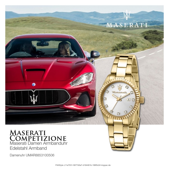 Maserati Damenuhr Edelstahl COMPETIZIONE Analog UMAR8853100506