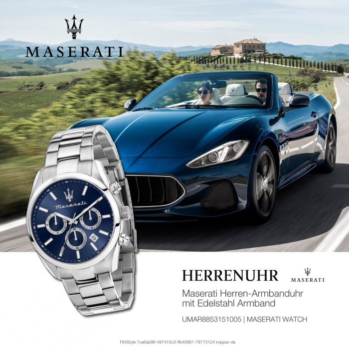 Maserati Herrenuhr Attrazione Multi Edelstahl silber UMAR8853151005