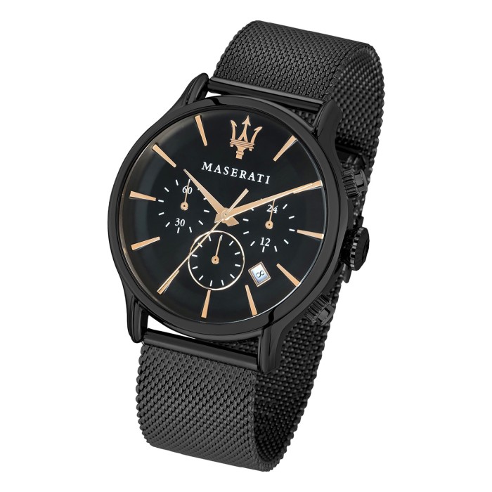 Maserati Herren Armbanduhr Epoca Chrono UMAR8873618006 schwarz Edelstahl