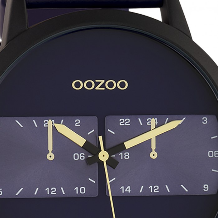 Oozoo Herren Armbanduhr Timepieces Analog Edelstahl dunkelblau UOC10515