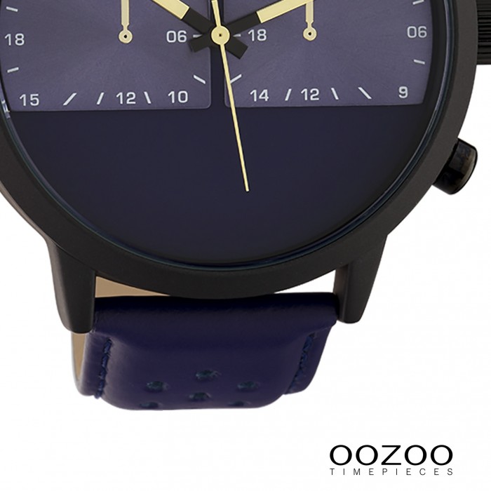 Oozoo Herren Armbanduhr Timepieces Analog Edelstahl dunkelblau UOC10515
